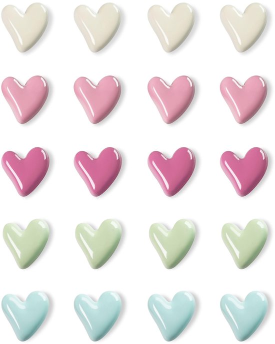 Dailygoods Kühlschrankmagnete, 20 Stück Herzförmige Magnete Starke Dekomagnete Whiteboard Magnete Magnete Für Kinder Kompakte Größe