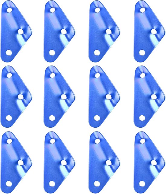 Kabelspanner Abspannleinenspanner Zeltaufbau Aluminiumlegierung 12 Stück Blau
