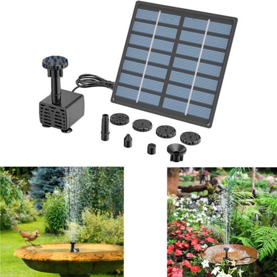 Solar Teichpumpe Tragbarer Springbrunnen Gartendekoration Einfache Installation 11 Cm X 11 Cm