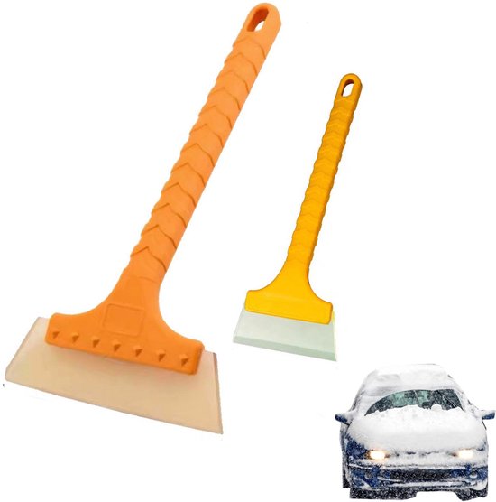 Eiskratzer Fürs Auto 2 Teilig Fensterkratzer Schneekratzer Schaber Eiskratzer Schneefeger Eiskratzer Fürs Auto Fensterkratzer Reinigungsschaber Z