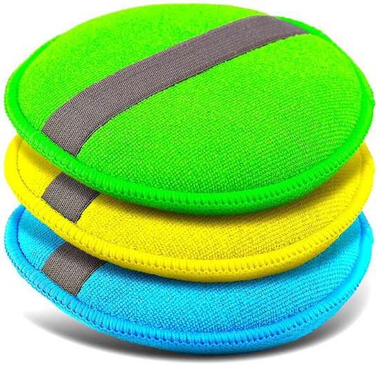 Set Mit 3 Mikrofaser Polierpads, Für Die Autopflege, Reinigung Und Politur Im Innen Und Außenbereich, Waschbar, 130 X 15 Mm.