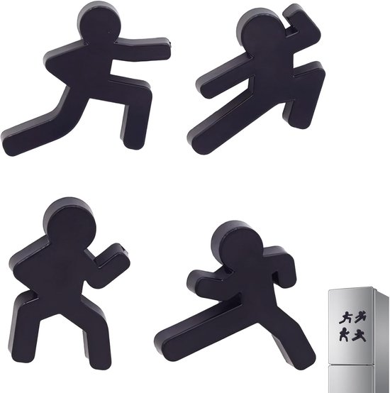 4er Set Ninja Küchenmagnete, Kleine Kühlschrankmagnete Mit Ninja Motiven, Für Zuhause, Schulspind Und Whiteboard Im Büro, Kreatives Geschenk