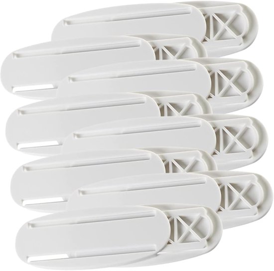 Steckdosenhalterung 10 Stück Wandmontage Selbstklebend Abs Montage Ohne Bohren Selbstklebender Steckdosenhalter Steckdosenhalterung 10 × 4 Cm Wei