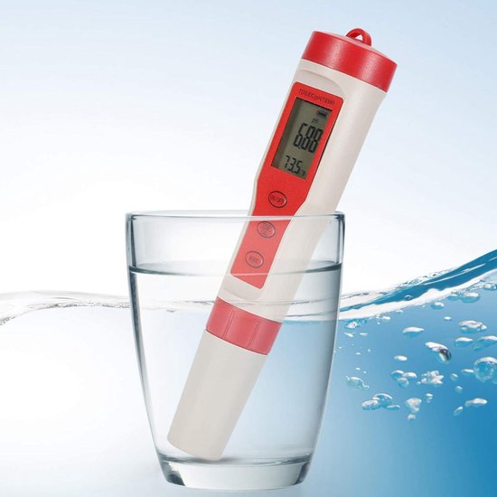 Digitales Ph Meter 4 In 1 Multifunktions Ph/ec/tds/temp Meter Wasserqualitätstester Für Haushalt, Trinkwasserbäder, Hydrokultur, Aquarium.