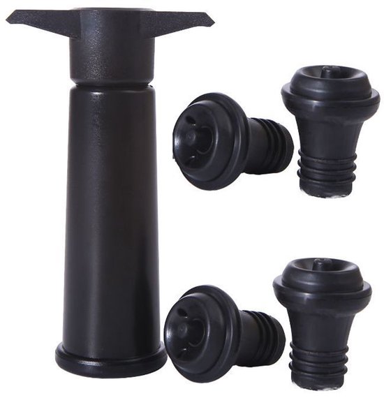 Wein Vakuumpumpe Weinkonservierung 1 Pumpe Mit 4 Vakuumsteckern 15,5 X 9 X 4 Cm Vakuumverschluss Zur Konservierung Und Lagerung Von Wein, Für Zuh