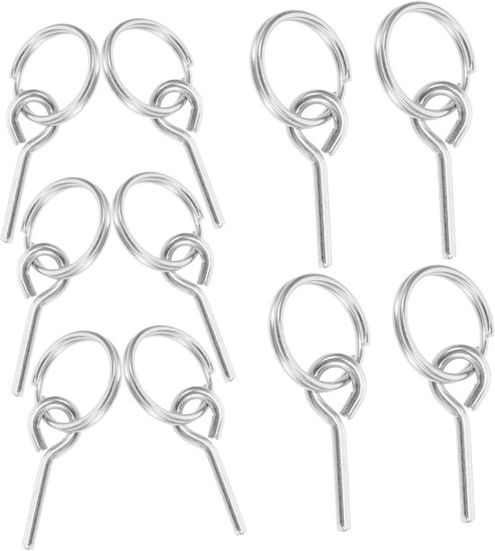 Campingzelt Zubehörset 10 Planenclips Verschleißfester Seilstift Universeller Outdoor Zeltverbinder