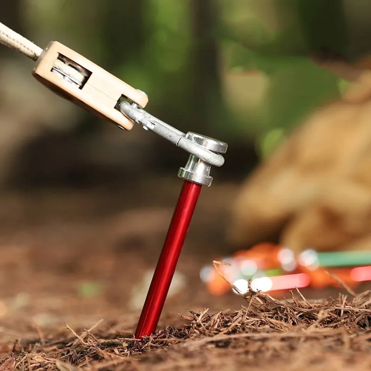10 Stück 23 Cm Lange Zeltstangen Aus Aluminiumlegierung, Rot, Für Camping Und Wandern