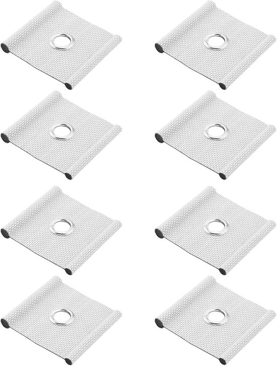 8 Befestigungslöcher Für Markisenschienen Für 5 6 Mm Und 7 8 Mm Kabel Wetterfester, Cremefarbener Kunststoff