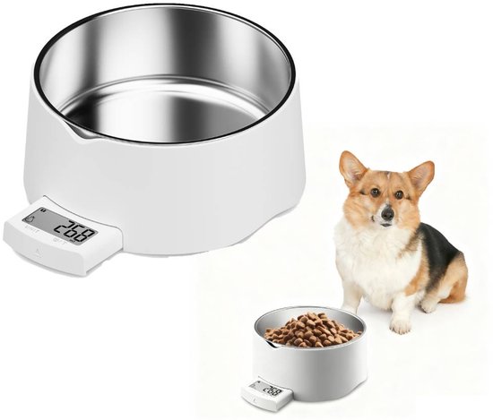 Intelligente Bluetooth Haustierwaage Aus Edelstahl Waage Für Hundeboxen, Katzenfutter, Hundefutter, Welpen Und Kleintiere Nachvollziehbare Gewich