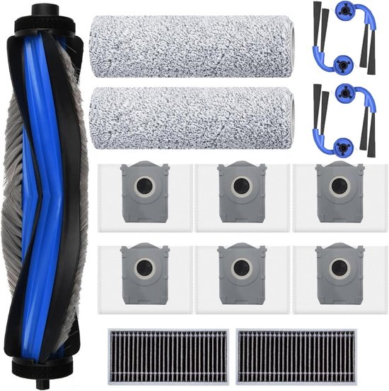 Zubehör Passend Für Ecovacs Deebot X9 Pro Omni, Jkoisl: 1 X Hauptwalzenbürste, 6 X Staubbeutel, 4 X Seitenbürsten, 2 X Filter, 2 X Poliertücher