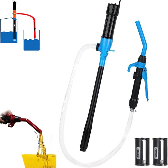 Elektrische Kraftstoffpumpe Tragbare Batteriepumpe Batteriebetriebene Ölabsaugpumpe Für Autos Notfall Ölabsaugpumpe Für Fahrzeuge 60 Cm Weißes Ro