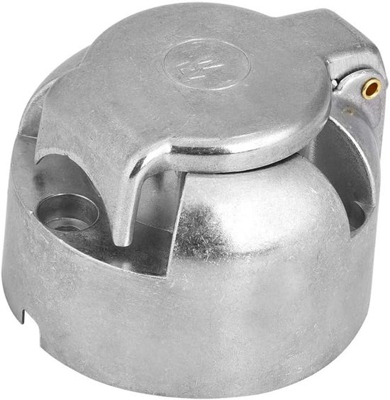 12v 7 Poliger Anhängerstecker Adapter, Für Europäische Lichtdurchlässigkeit, Aluminium, Messing, Silber, 7 Polig, Für Wohnwagen, Wohnmobile, Boot