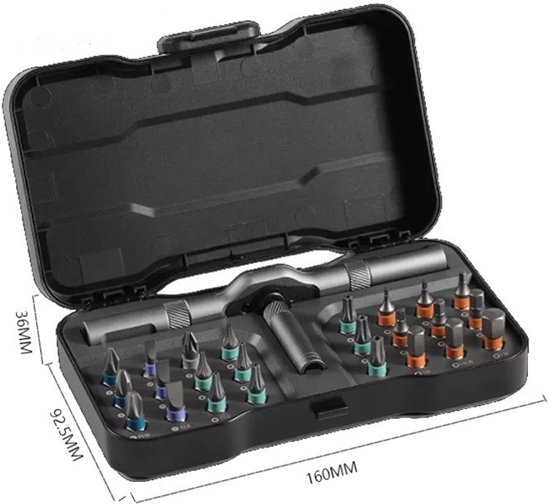 24 In 1 Isoliertes Schraubenset, Diy Ratschen Minischraubendreher Set, Zerlegbares Präzisionsschraubendreher Set Zum Selbstzusammenbauen, Magneti