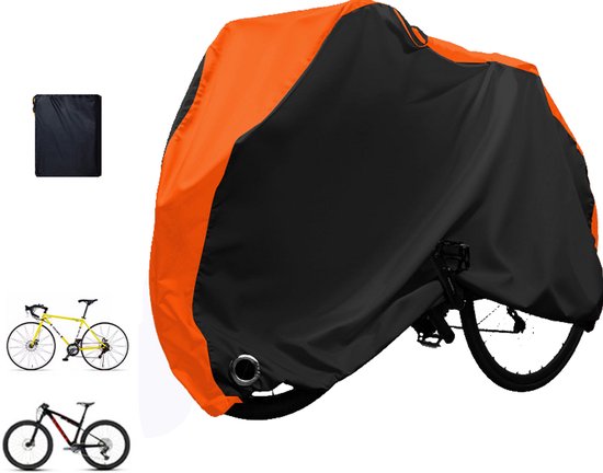 Fahrradabdeckung, 210d Fahrradabdeckung/fahrradjacke, Wasserdichte Regenhülle Mit Öse Für Ein Schloss Und Aufbewahrungstasche, Sonnen Und Reißfes