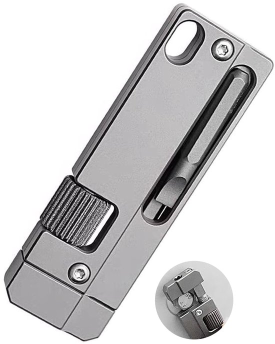 Schlüsselanhänger Aus Titan Mini Edc Schraubenschlüssel Mit Schraubendreher, Praktisches Taschenwerkzeug Für Alltag, Reisen, Outdoor Aktivitäten