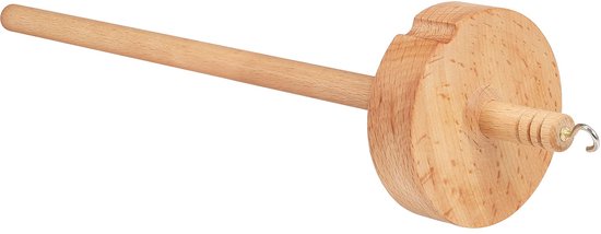 Ein Von Oben Montiertes, Vollständig Mit Garn Umwickeltes, Handgeschnitztes Holzwerkzeug, Für Anfänger.