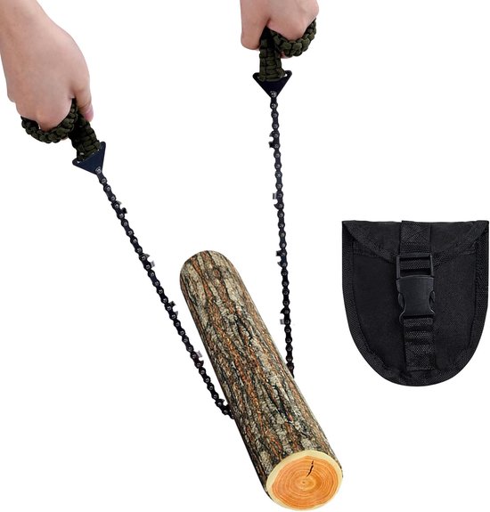 Taschenkettensäge Mit Paracord Griff Klappkettensäge Notfallausrüstung Für Outdoor Aktivitäten Und Überlebenssituationen Für Camping, Jagen, Wand