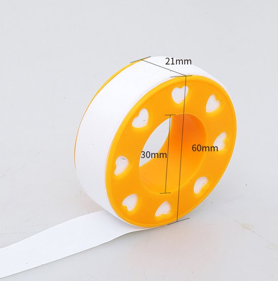 30 Rollen Weißes Ptfe Teflonband Gewindedichtungsband Für Wasserleitungen Und Sanitärkeramik, Auslaufsichere Abdichtung Für Installateure, 12 M P