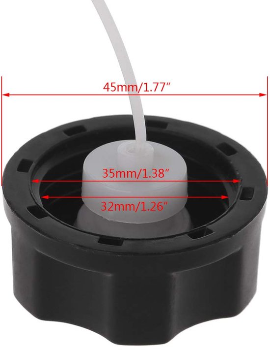 Tankdeckel Für Rasenmäher Und Gartengeräte Schwarz