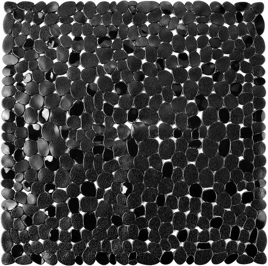 Rutschfeste Duschmatte 54 X 54 Cm, Schimmelresistent, Modernes Design, Maschinenwaschbar, Blau