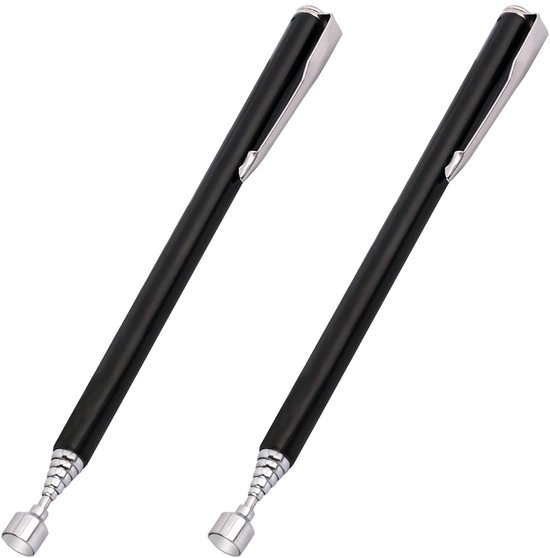 2 Teiliges, Teleskopierbares Magnet Werkzeug Magnetisches Metall Greifwerkzeug Teleskopwerkzeug Mit Taschenclip Leicht Zu Transportieren Zum Aufn