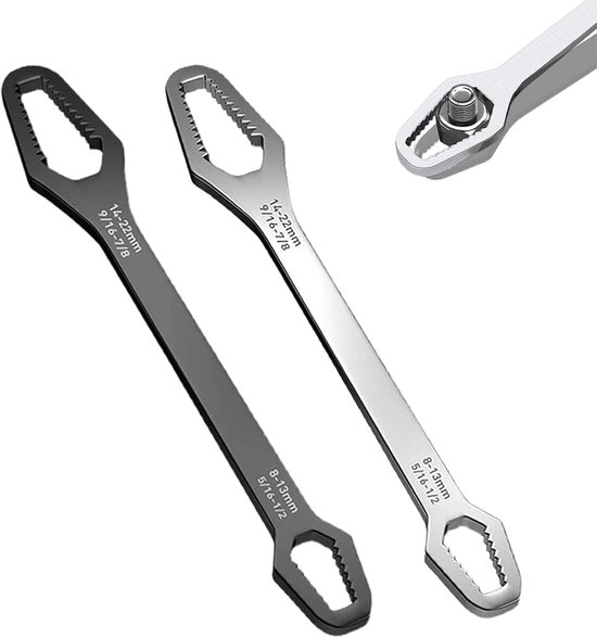 2 Teiliges Universal Torx Schlüsselset (8 22 Mm) Doppelseitige, Selbstsichernde, Verstellbare Schraubenschlüssel