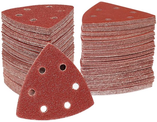 Dreieckiges Schleifpapier, 50 Schleifscheiben, Feines Schleifpad, Dreieckiges Schleifpapier Mit 6 Löchern, Körnung 40, Schleifscheiben Von 9090