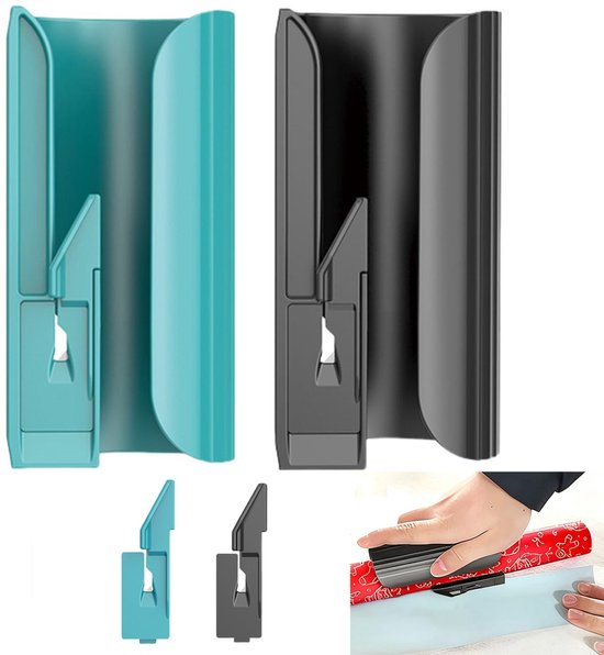 2 Teiliger Geschenkpapierschneider Zylindrischer Geschenkpapierschneider Geschenkpapierschneider Weihnachtsgeschenkpapierschneider Mit 4 Klingen