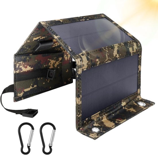 5v 20w Tragbares, Faltbares Solarladegerät, Usb Solarpanel Mit Ausgang, Solarenergie Für Outdoor Aktivitäten Wie Radfahren, Wandern, Camping Und