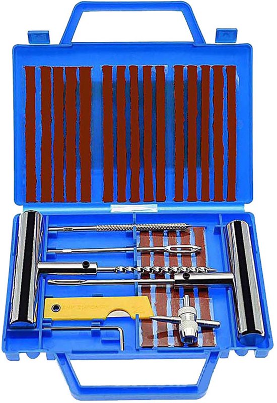 Hochleistungs Reifenreparaturset, 28 Teilig. Universelles Reifenreparaturset, Professionelles Werkzeug Für Schlauchlose Reifenpannen An Pkw, Lkw,
