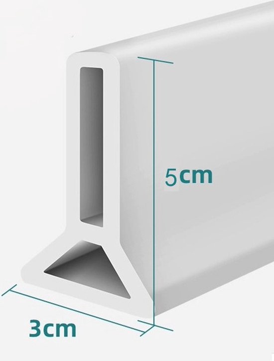 Duschabdichtung Extra Dicht Duschabdichtung Badezimmerabdichtung Selbstklebende Duschabdichtung 100 Cm Lang 5 Cm Hoch, Faltbare Duschabdichtung,