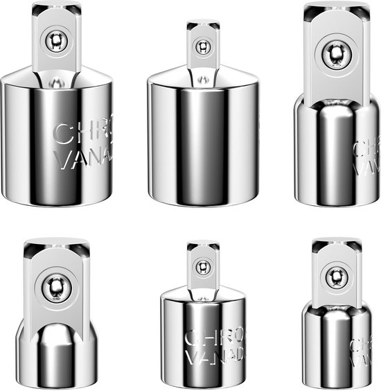 Steckschlüsseladapter, Ratschenadapter, Steckschlüsseladapter, Adapter Von 1/4" Auf 3/8", 1/2" Auf 3/8", 3/8" Auf 1/4", 3/8" Auf 1/2", 1/2" Auf 1