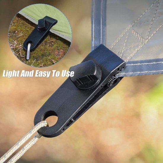 20er Pack Zeltclips Markisenclips Stabile Verriegelungsclips Camping Markisenclips Zeltclips Für Markisen, Camping, Wohnwagenmarkisen, Elastische