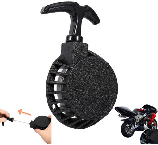 Seilzugstarter Einfacher 49 Cm³ Seilzugstarter Rückstoßstarter Anlasser Zündung Minibikes, Pocketbikes, Mini Dirtbikes Seilzugstarter Ersatz Seil