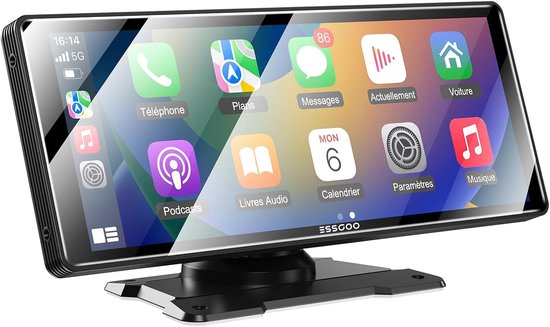 Carplay Dongle 10,26 Zoll Ips Touchscreen, Unterstützt Kabelloses Carplay/android Auto, Mirrorlink, Google Assistant/siri, Dual Usb