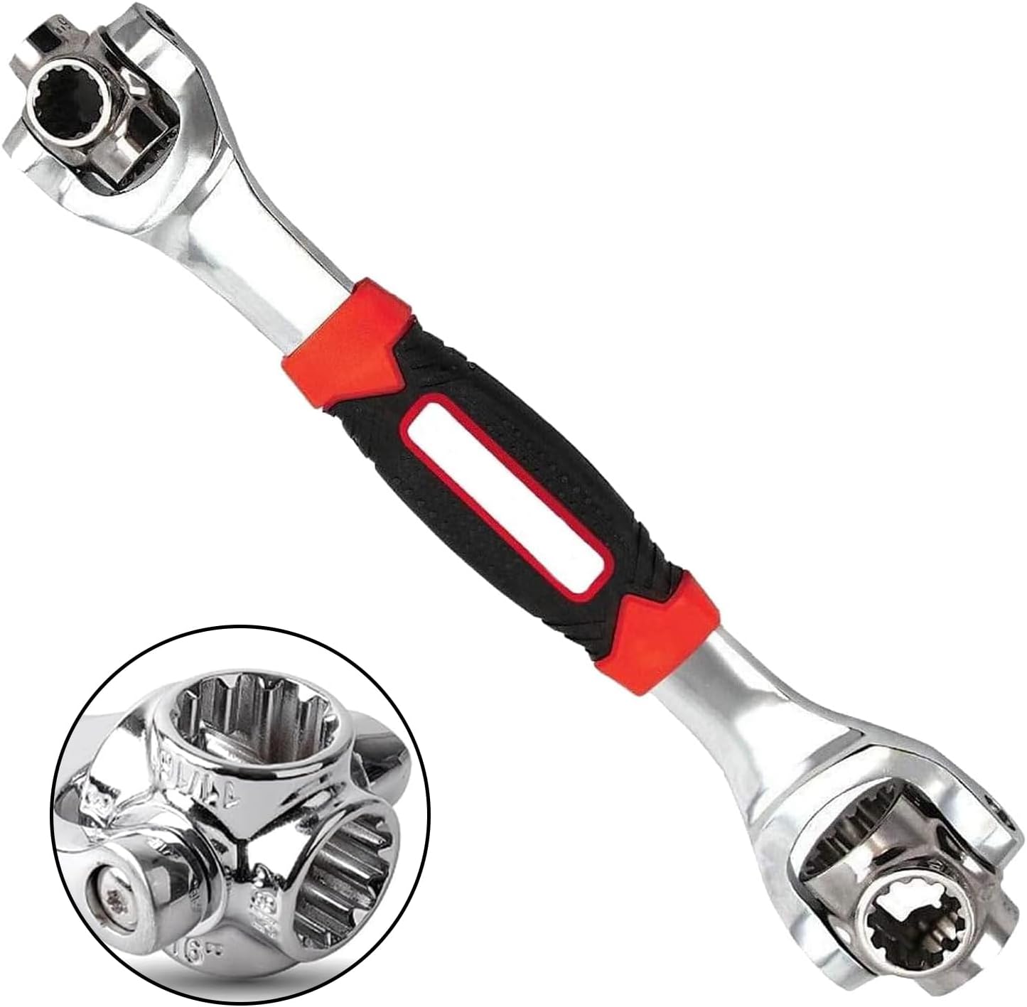 Universal Schraubenschlüssel 48 Kombi Steckschlüssel Mit Multifunktionalem, 360 Grad Drehbarem Kopf, Schraubenschlüssel Für Heim Und Autoreparatu