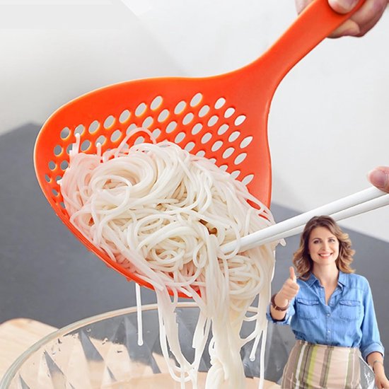 Große Schöpfkelle, Sieb, Schaumlöffel, Schöpfkelle, Thermoplastisches Sieb, Sieb, Schöpfkelle, Küchengeschirr, Kochen, Backen, Hitzebeständig (or