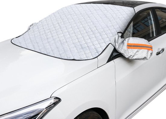 Frostschutzdecke Fürs Auto, Autofensterabdeckung, Verstärkte Windschutzscheibe, Eisabweisende Windschutzscheibe, Magnetverschluss, 145 X 110 Cm