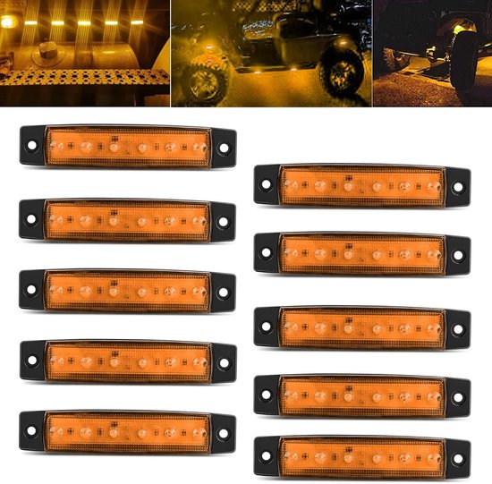 Led Konturbeleuchtung 24 V Orange 10 Stück 12 V/24 V