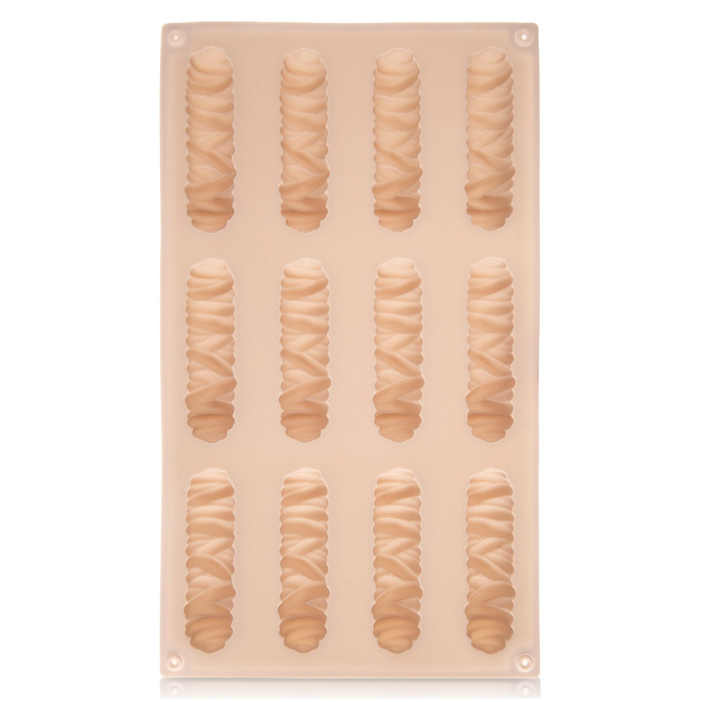 Beige Silikon-keks- Und Pralinenform, 29 X 17 X 1,8 Cm
