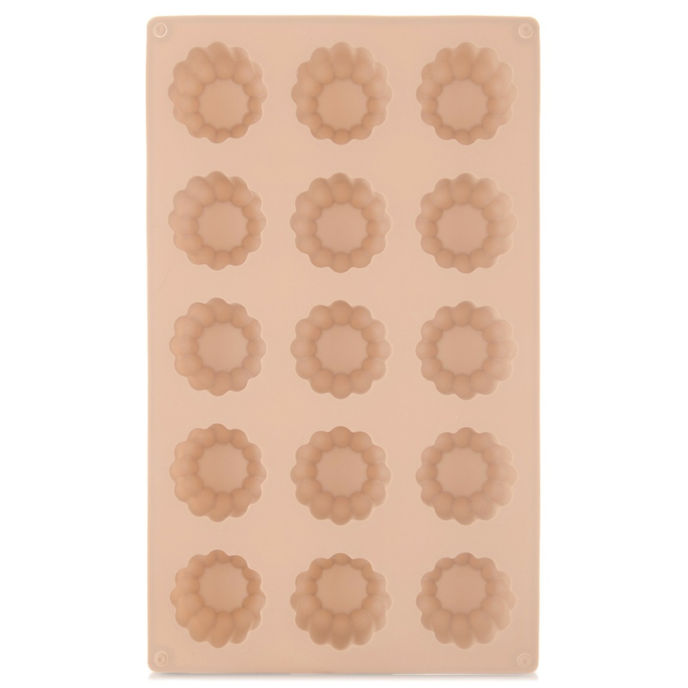 Beige Silikon-blumen-ausstechform 28 X 17 X 2,5 Cm