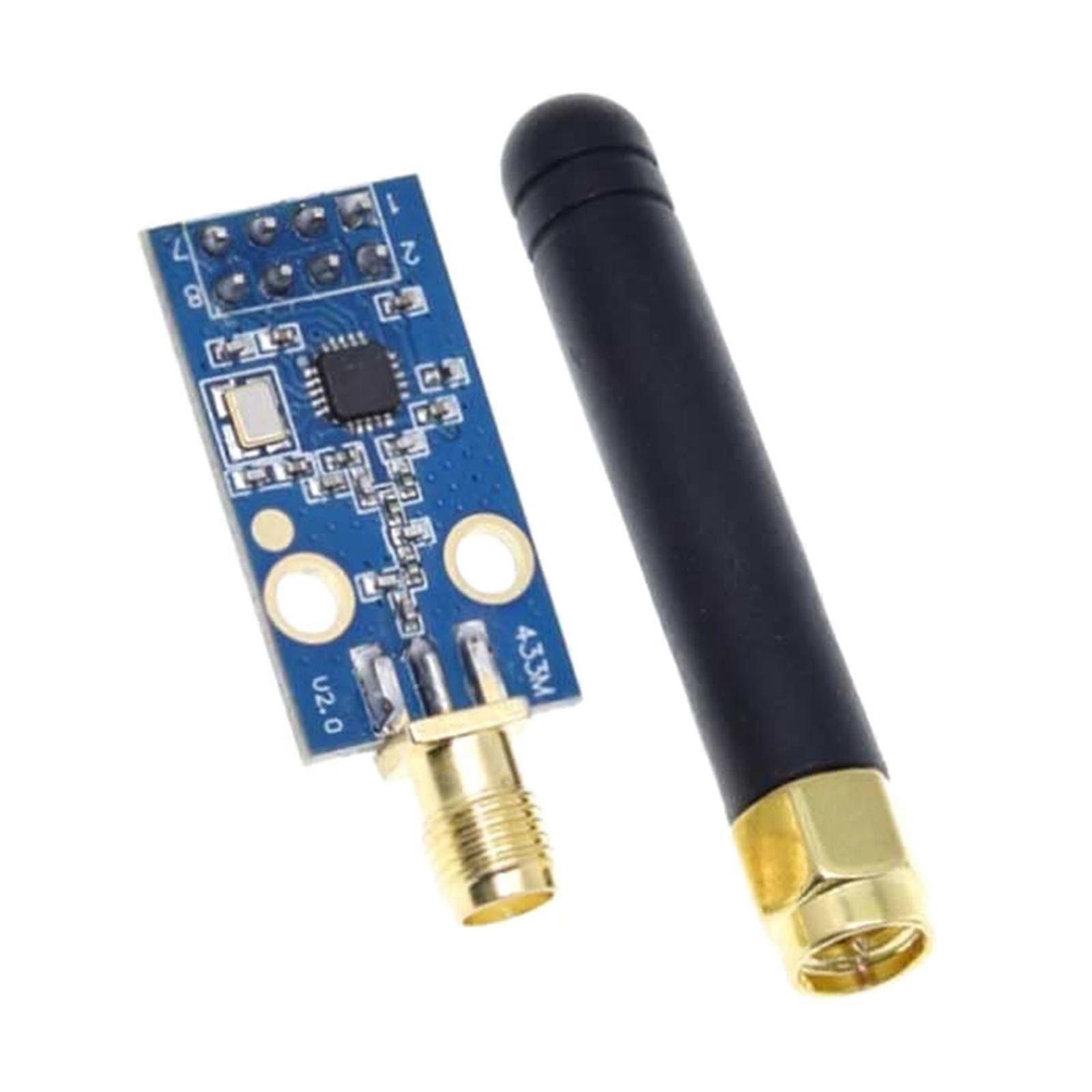 Cc1101 Hf-transceiver 433-mhz-funkmodul Mit Sma-antenne Für Schnelle Datenübertragung