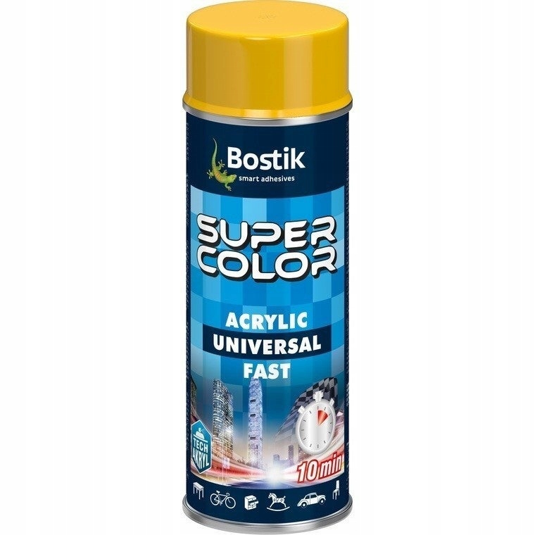 Bostik Super Color Acryl-schnellspray-acryllack Gelb 400 Ml