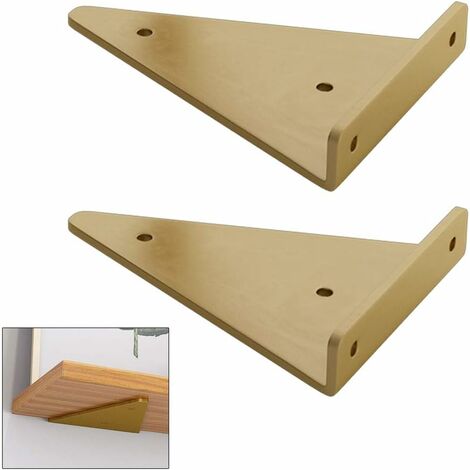 Schwebende Dreieckige Metallregalhalterungen, Betterlife Verdeckte Wandregalhalterungen, Diy-dekorationshalterungen Für Schlafzimmer, Wohnzimmer Und Badezimmer, 2 Stück (8x