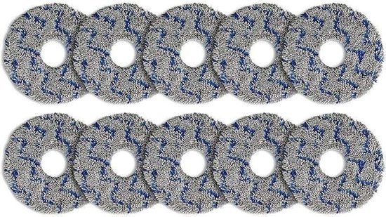 (10 Stück) Waschbare Wischmopp Pads. Passend Für Ecovacs Deebot X5 Omni/ N30 Pro Omni/ T30 Pro Max/t30 Pro Omni/t30s/ T30s Combo/x2 Omni X2 P