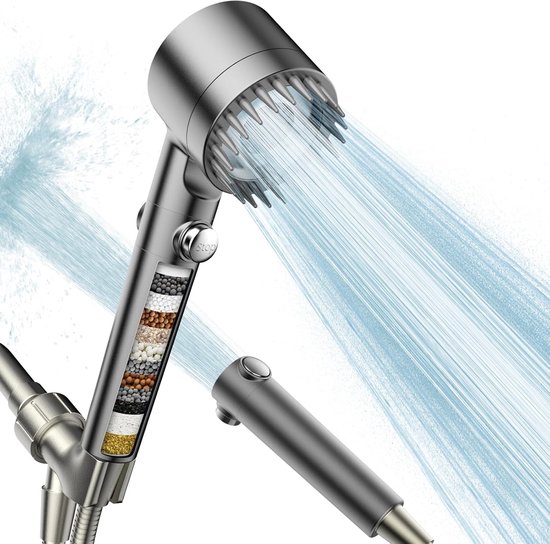 Duschkopf Mit Filter Und Handbrause Duschkopf Mit Filter, Kraftvollem Wasserstrahl Und Verschiedenen Strahlarten Leistungsstarker Reinigungsmodus