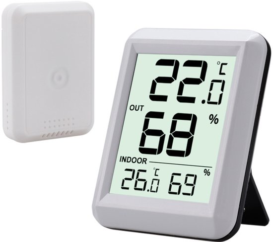 Kabelloses Thermometer Und Hygrometer Für Den Innen Und Außenbereich