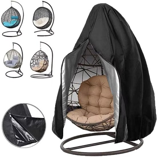 Schutzhülle Für Hängesessel Aus Robustem 210d Oxford Gewebe, Wasserdicht Und Uv Beständig, Für Hängesessel, Hängematten Und Schaukeln, Schwarz, 2