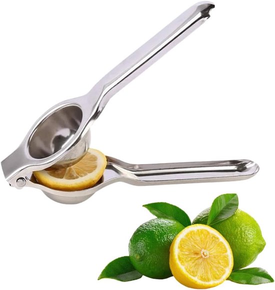 Hochwertige Zitronenpresse Aus Edelstahl Robuste Zitruspresse Für Zitronen Und Limetten Ergonomisches Design Mit Manuellem Druckknopf Und Rutschf