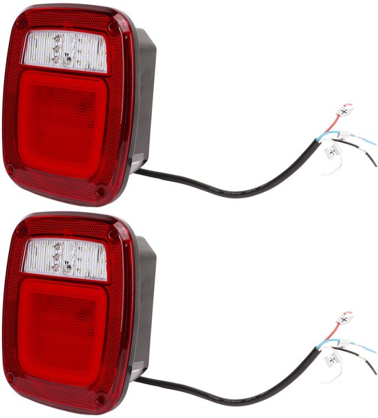 Passend Für Ein Paar 12v Led Rückleuchten (links Und Rechts) Mit Bremslicht Für Wrangler Cj Tj Yj